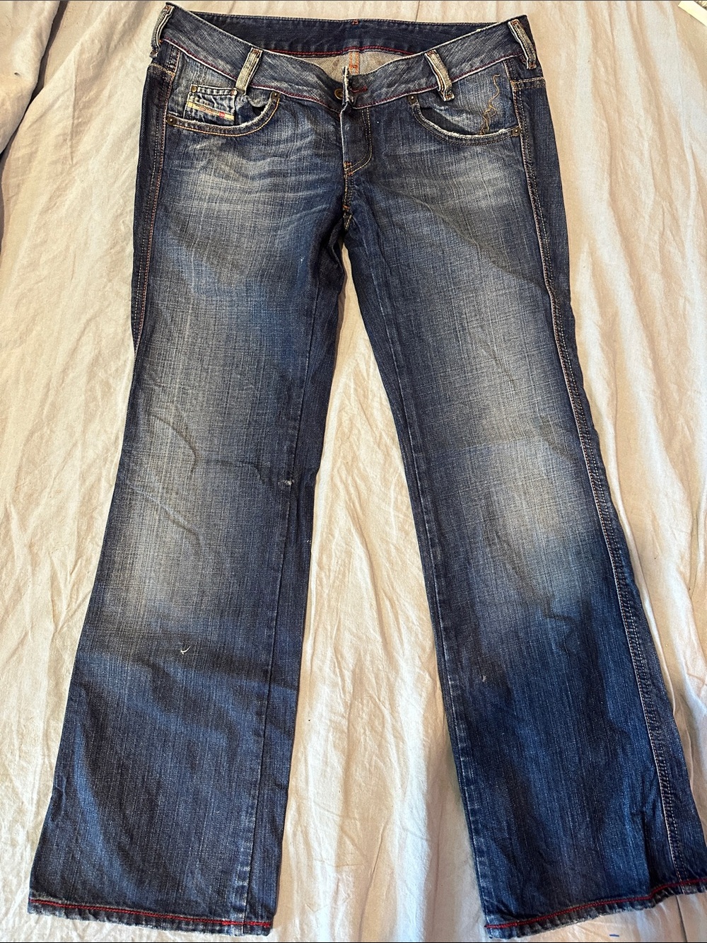 Vintage Diesel RYOTH 100% Cotton Wash 008BE DK Blue Jeans Made in Italy. Sz 30